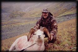 Peter Stewart of Boise, ID with his Beautiful Dall Ram