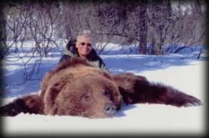 Steve Haust of Bighamton, NY with his spring Brown Bear