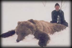 Paul Kozlowski of West Bend, WI with his spring Brown Bear