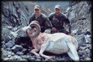 Scott Wayment (left) of Twin Falls, ID with his Heavy 165+ Dall Ram